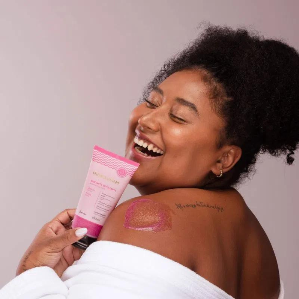Sabonete Líquido Esfoliante Hidraderm 180ml Pitaya