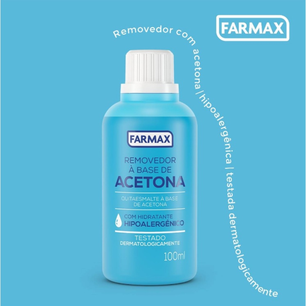 Acetona Hipoalergênica 100ml Farmax
