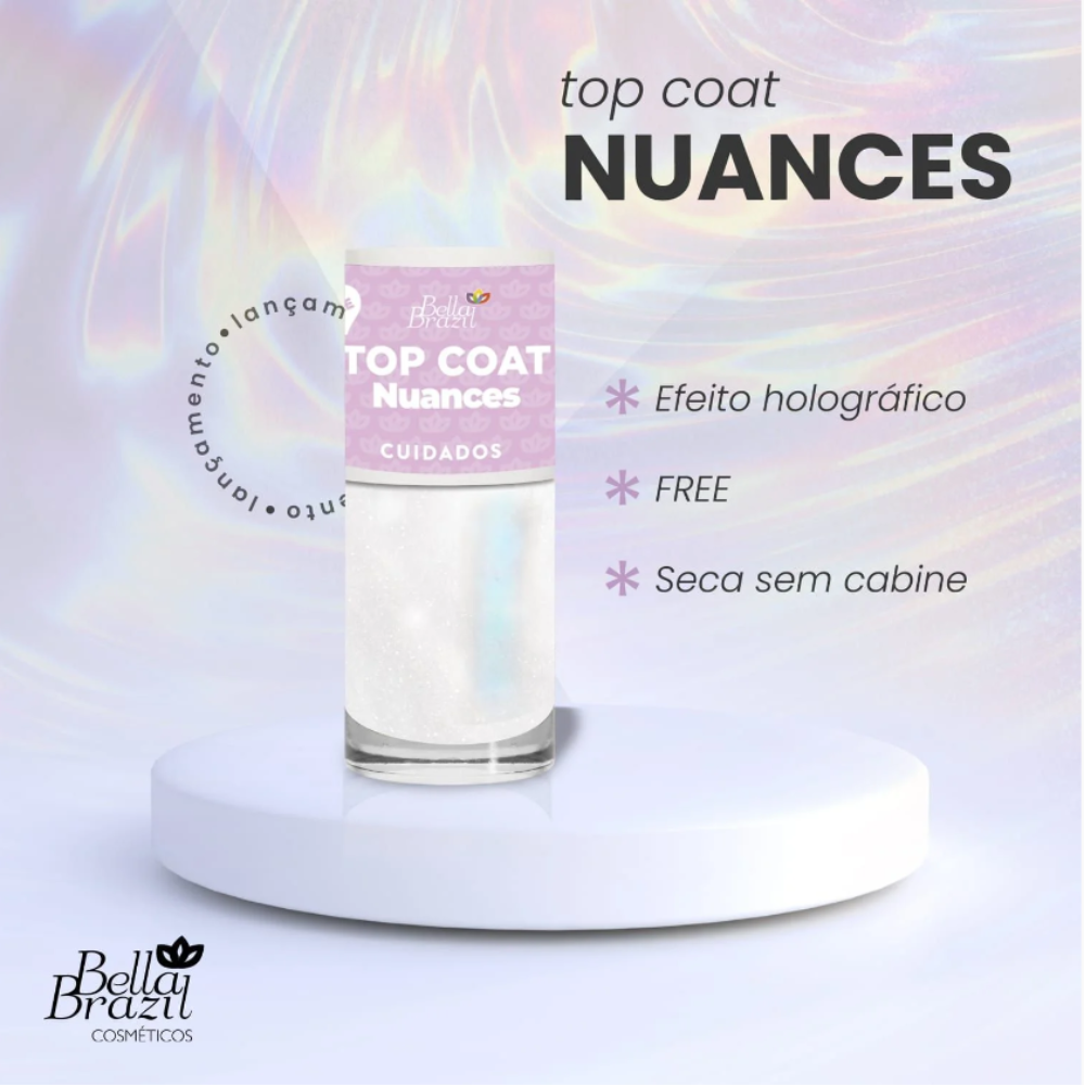 Esmalte Bella Brazil Cuidados 334 Top Coat Nuances