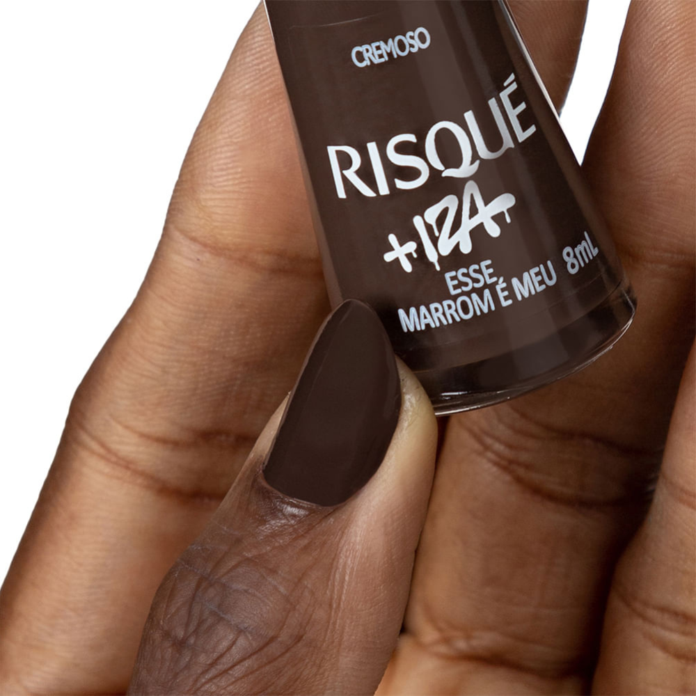 Esmalte Risqué Esse Marrom É Meu 8ml - Marrom - + Iza
