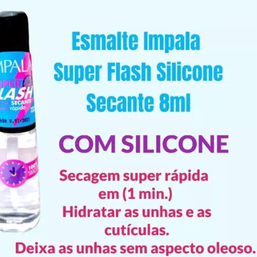Esmalte Impala Flash Secante 8,0ml - Cuidados