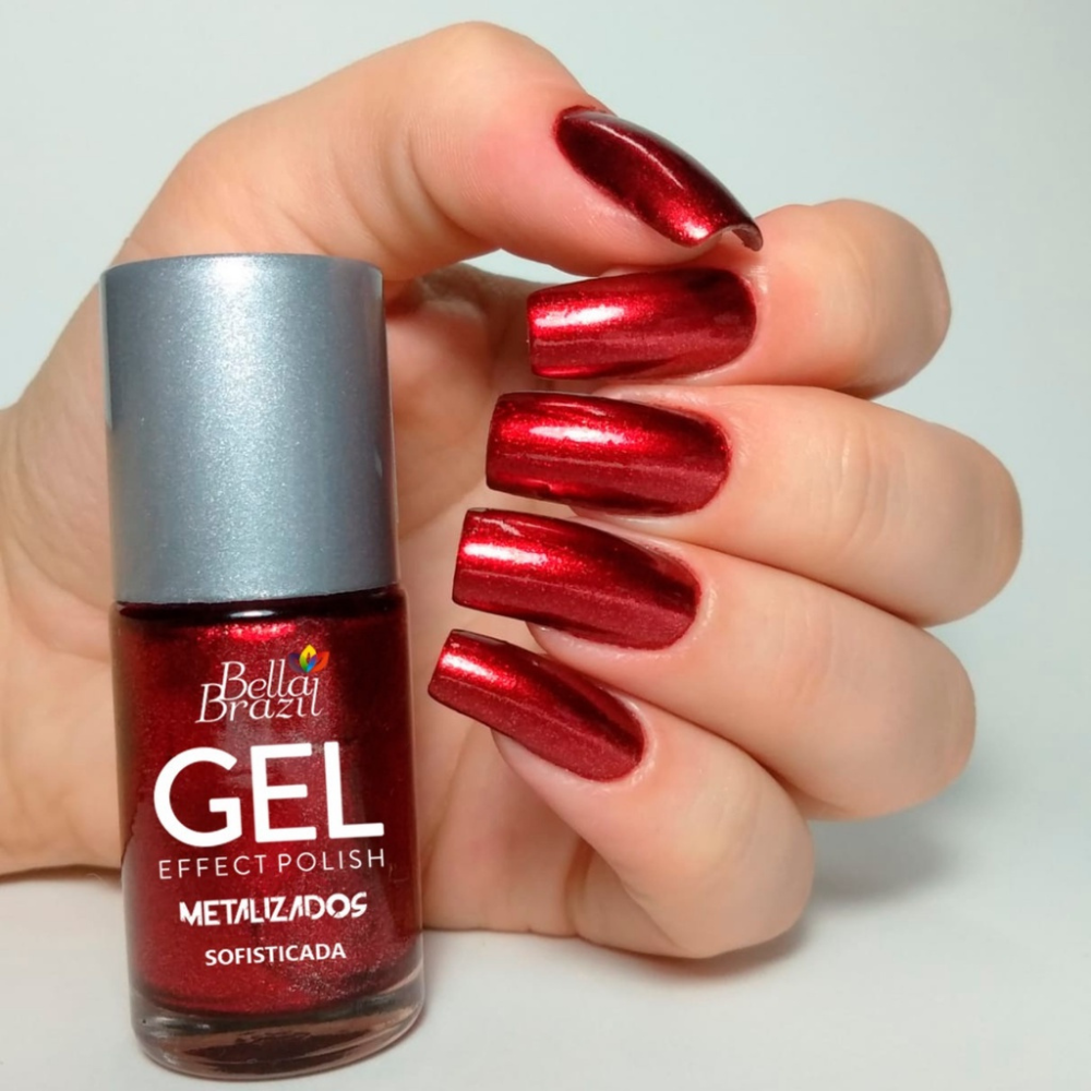 Esmalte Bella Brazil Efeito Gel Metalizado 216 Sofisticada
