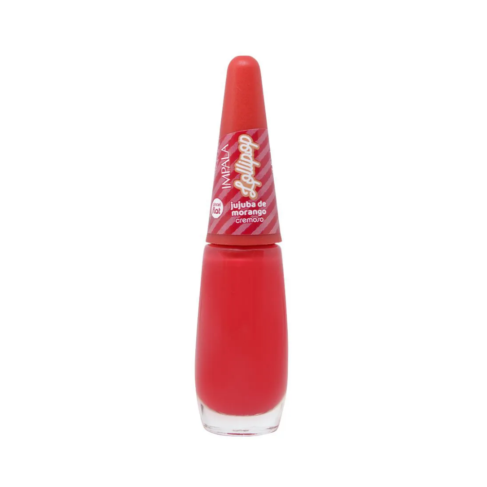 Esmalte Impala Cremoso Jujuba De Morango 7,5ml - Vermelho
