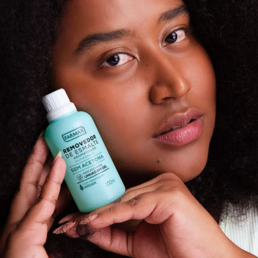 Removedor Sem Acetona Com Hidratante Argan 100ml Farmax