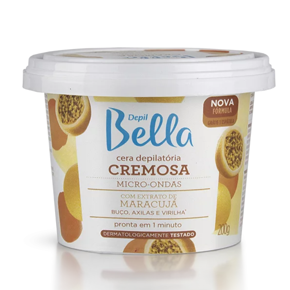 Cera De Micro-ondas Cremosa Maracujá Depil Bella 200g