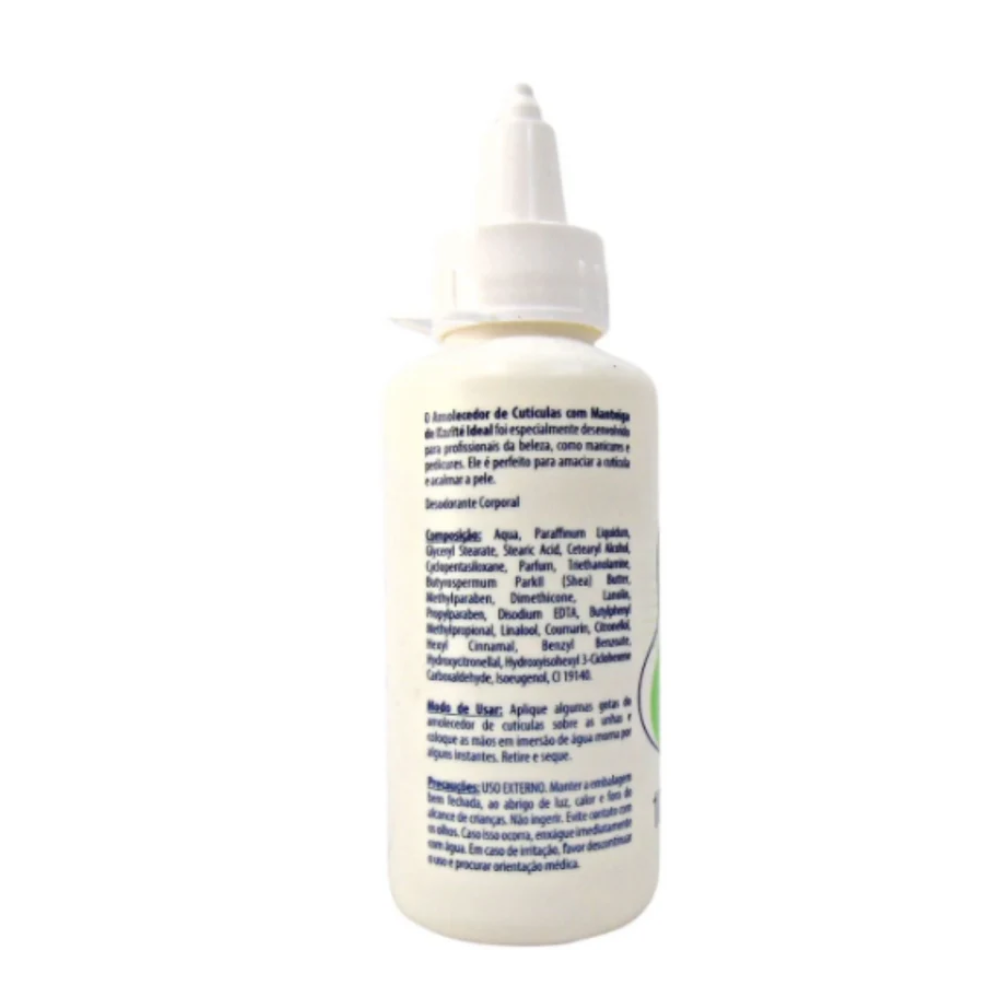 Amolecedor De Cutículas Com Manteiga De Karité Ideal 100ml