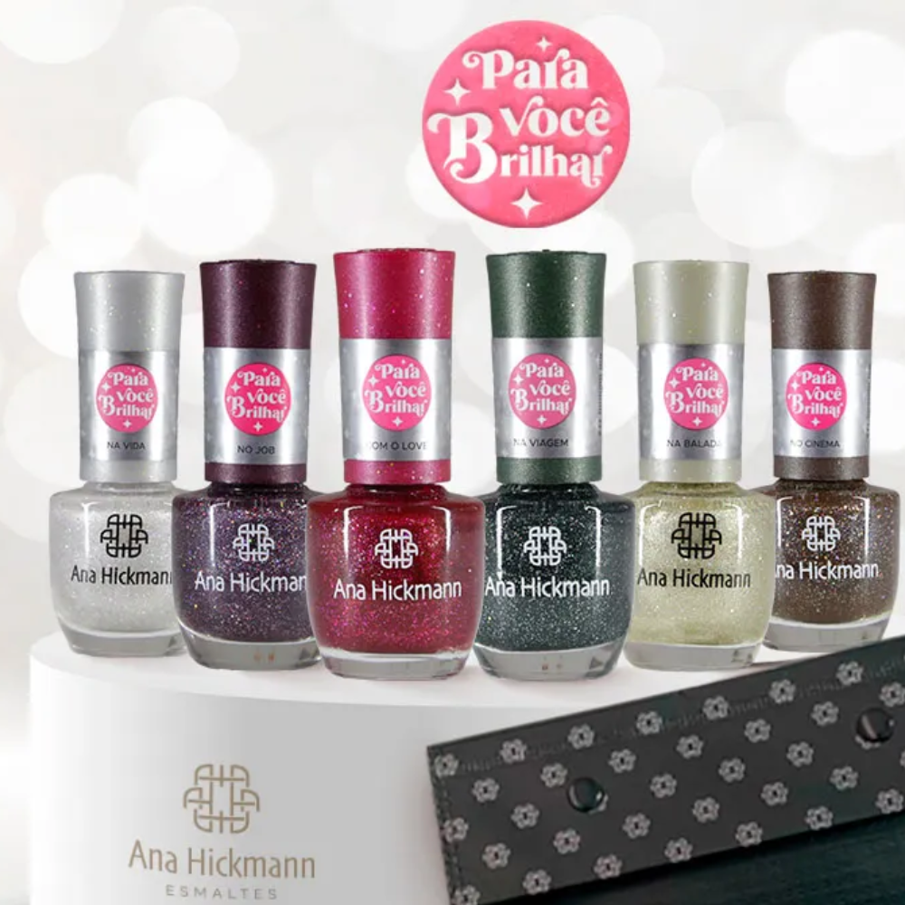Esmalte Ana Hickmann Glitter Para Você Brilhar Cinema 9ml