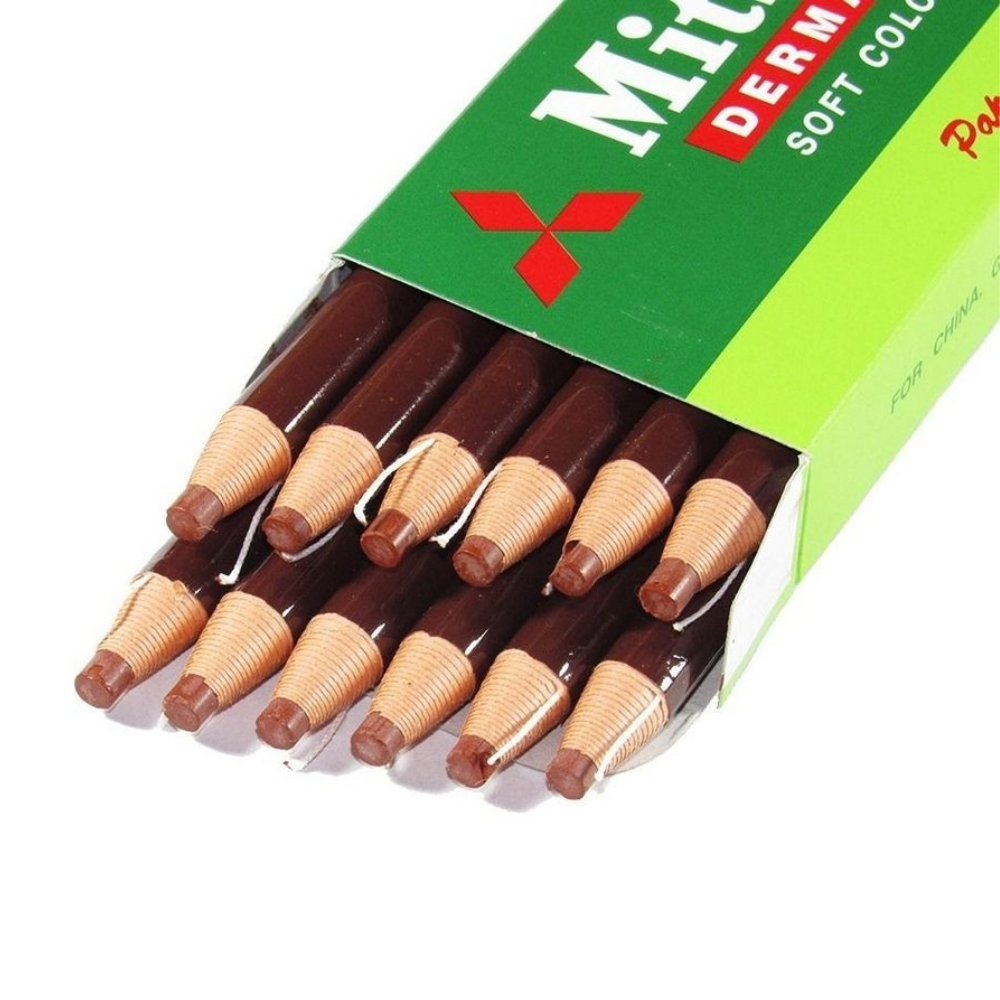 Lápis Dermatográfico Mitsubishi Marrom