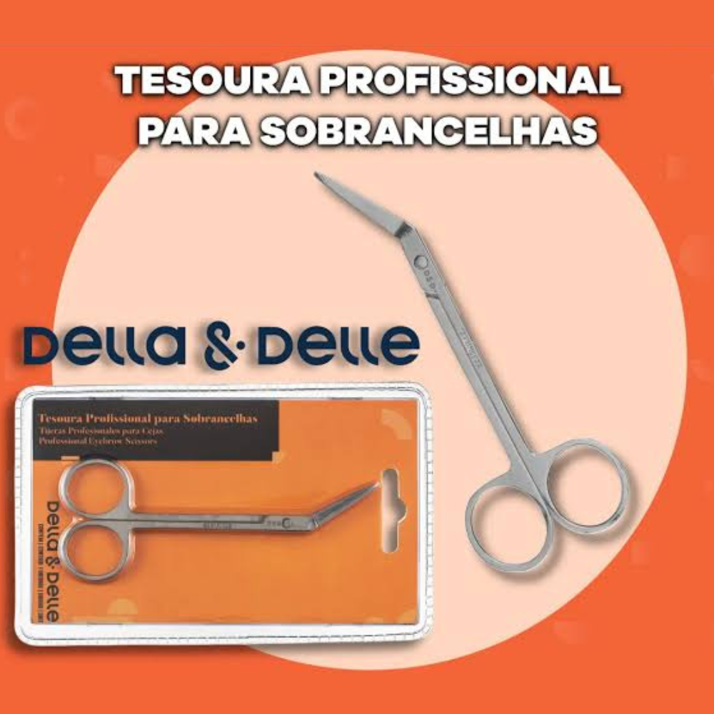 Tesoura Profissional Para Sobrancelhas Della E Delle