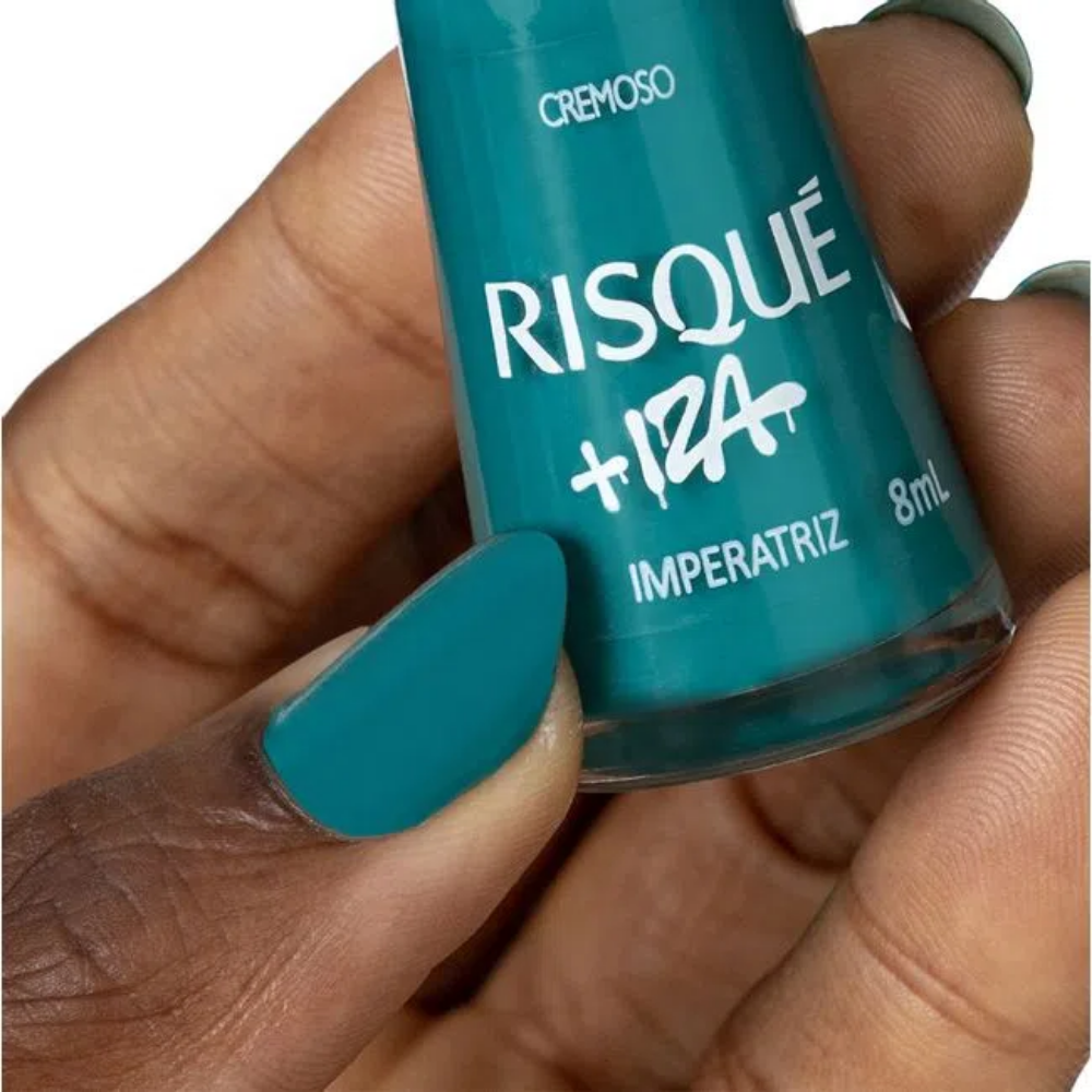 Esmalte Risqué Cremoso Imperatriz 8ml - Verde - + Iza