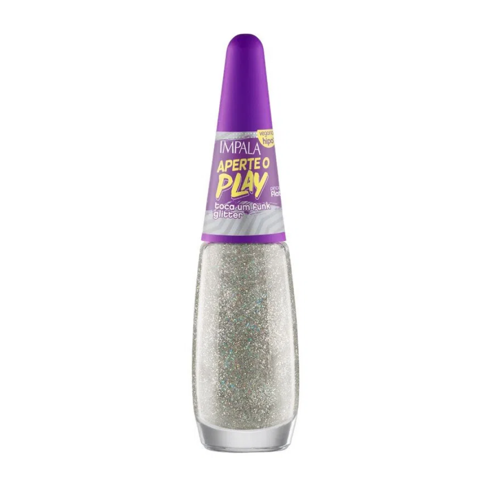Esmalte Impala Glitter Toca Um Funk 7,5ml - Glitter - Aperte O Play