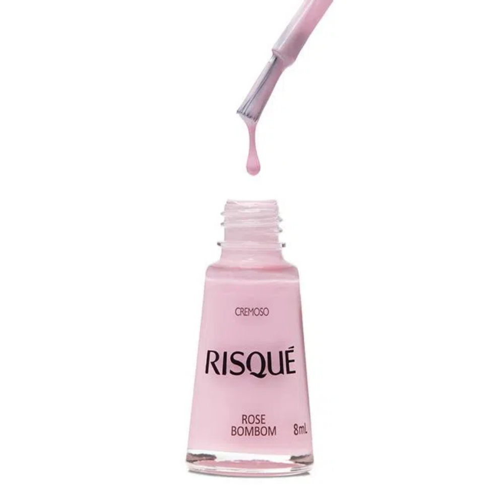 Esmalte Risqué Cremoso Rose Bombom 8ml - Rosa