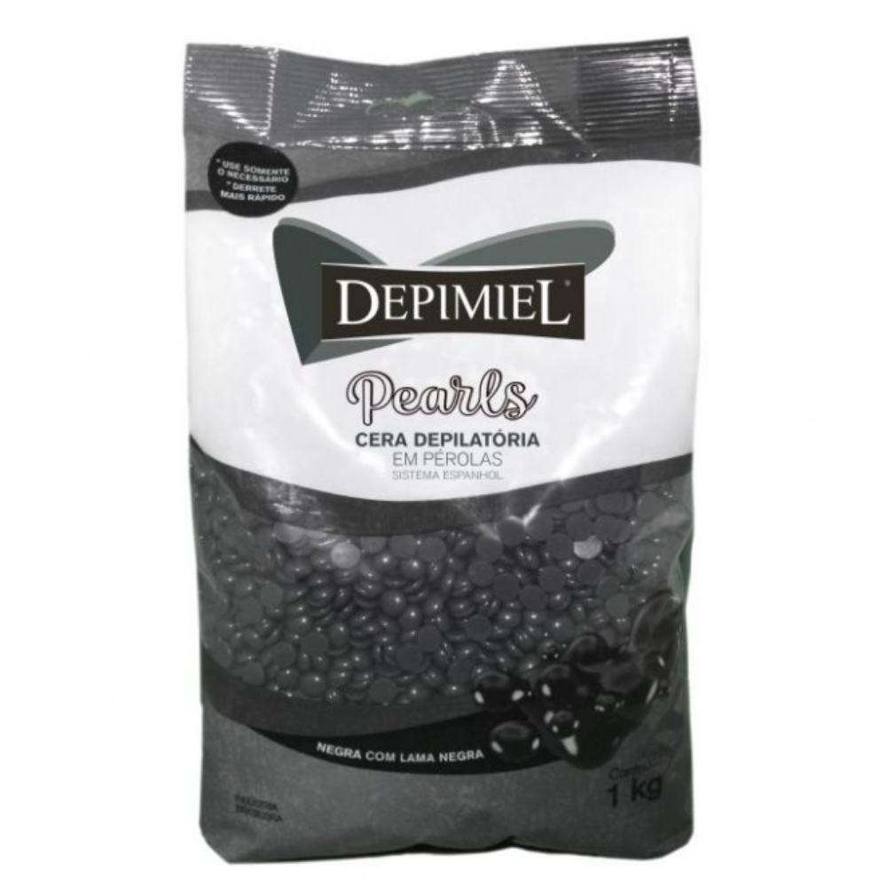 Cera Em Pérolas Negra Depimiel 1kg