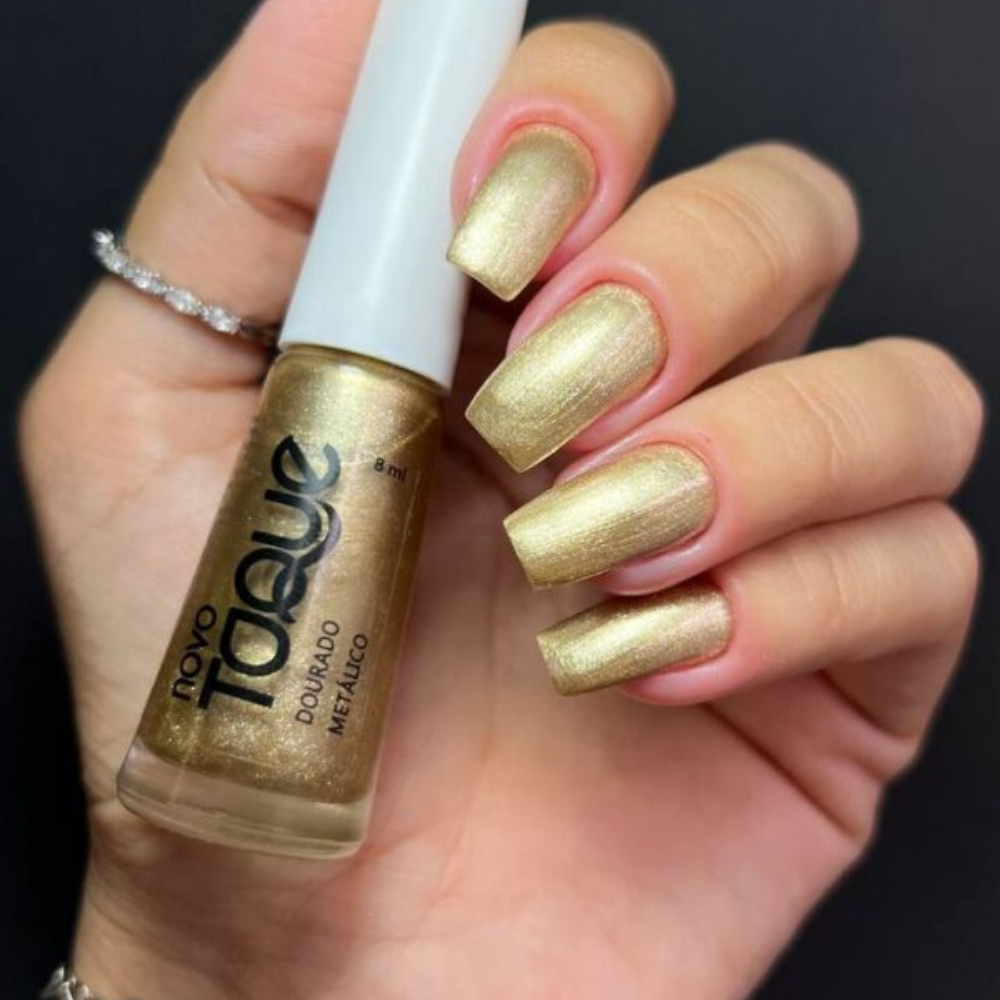 Esmalte Novo Toque Metálico Dourado 8ml