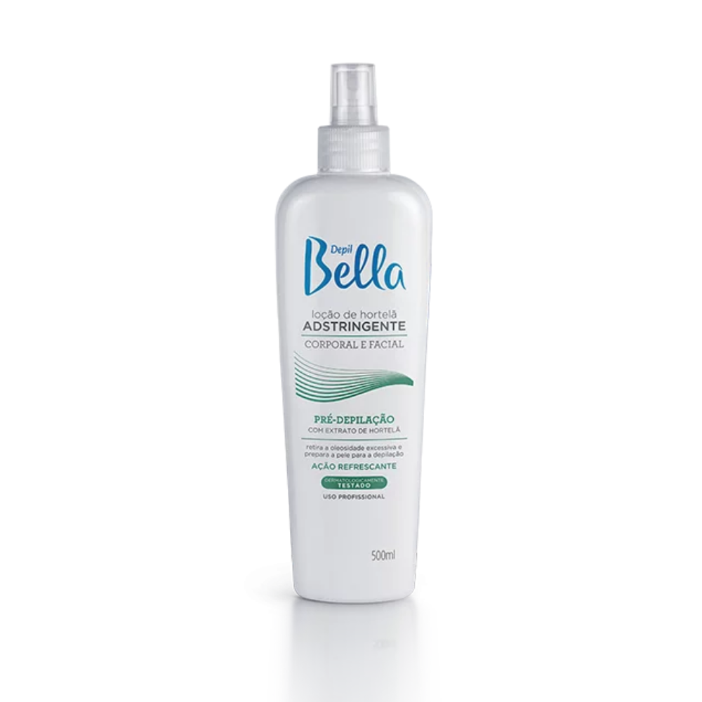Loção Pré Depilatória Adstringente de Hortelã Depil Bella 500ml