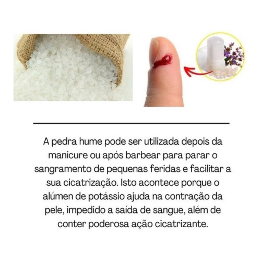 Pedra Hume Em Pó Farmax 20g