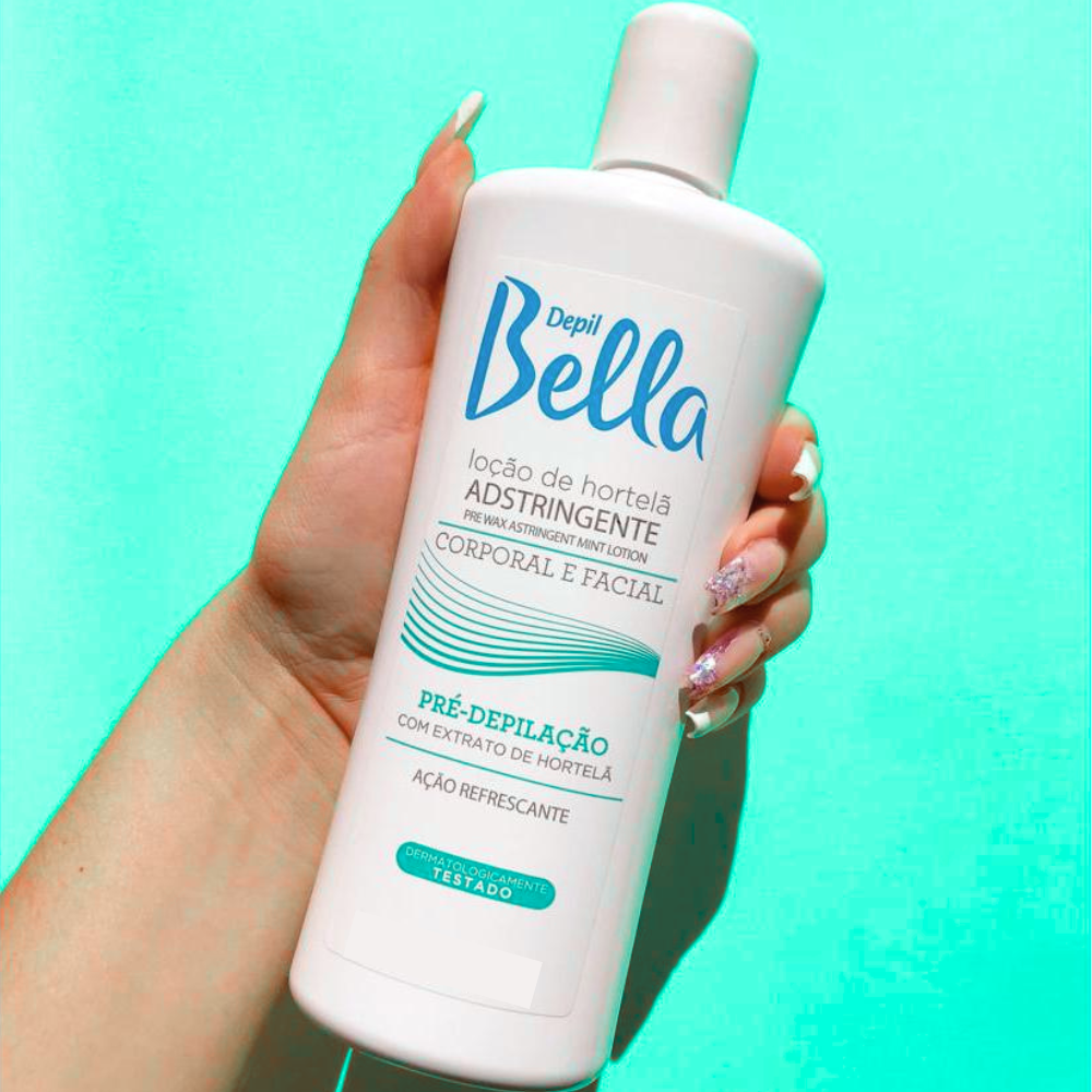 Loção Pré Depilatória Adstringente de Hortelã Depil Bella 140ml