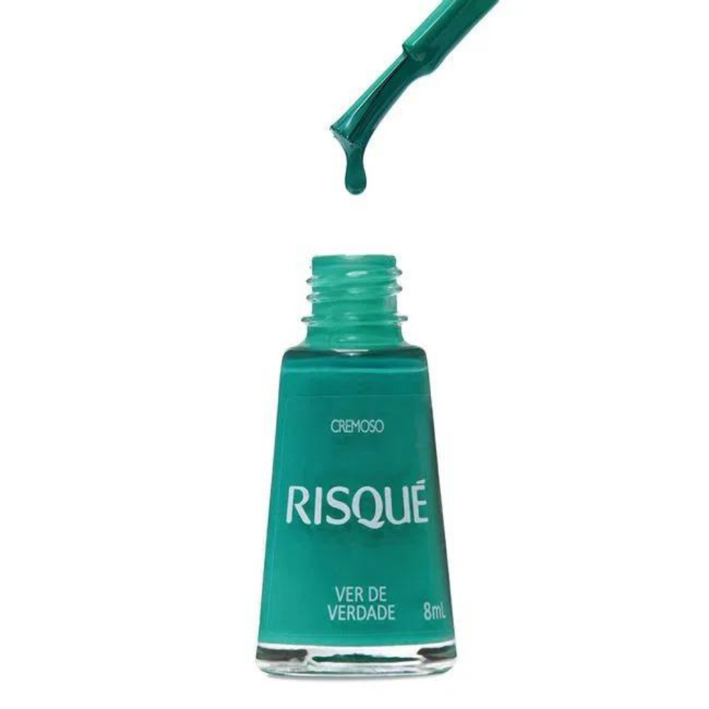 Esmalte Risqué Cremoso Ver De Verdade 8ml - Verde