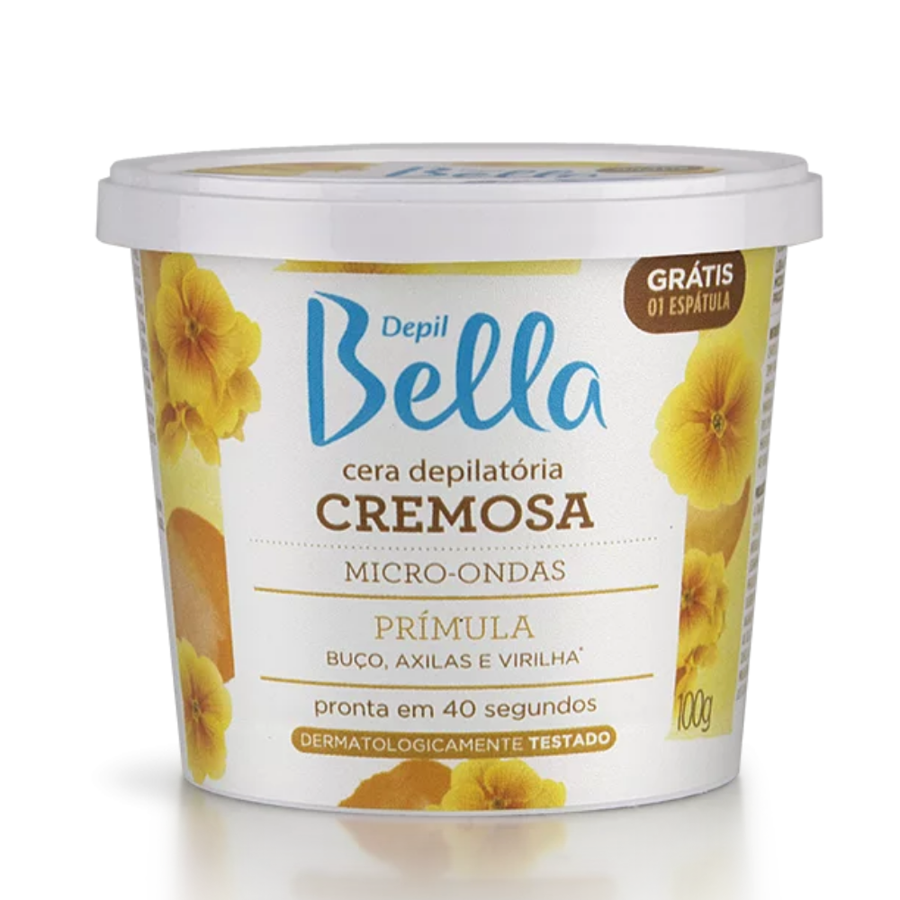 Cera De Micro-ondas Cremosa Prímula Deo Depil Bella 100g