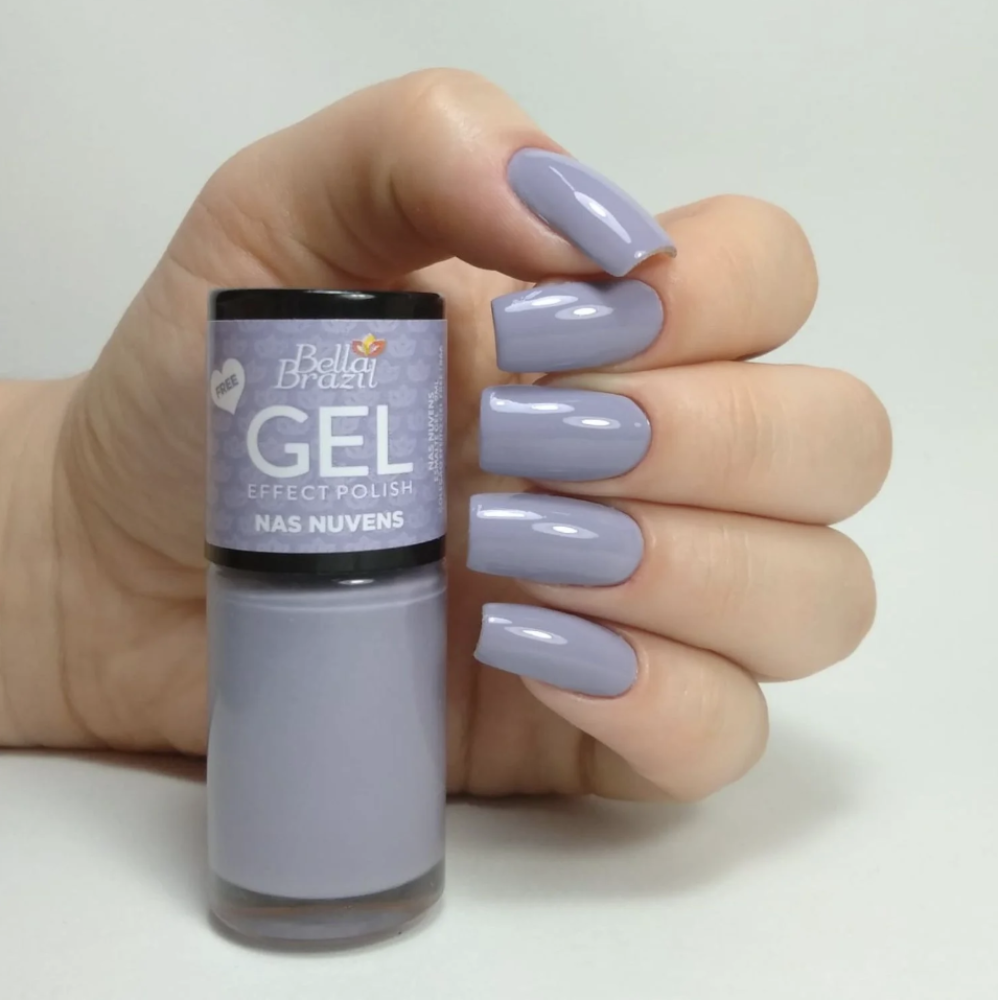Esmalte Bella Brazil Efeito Gel Cremoso 866 Nas Nuvens