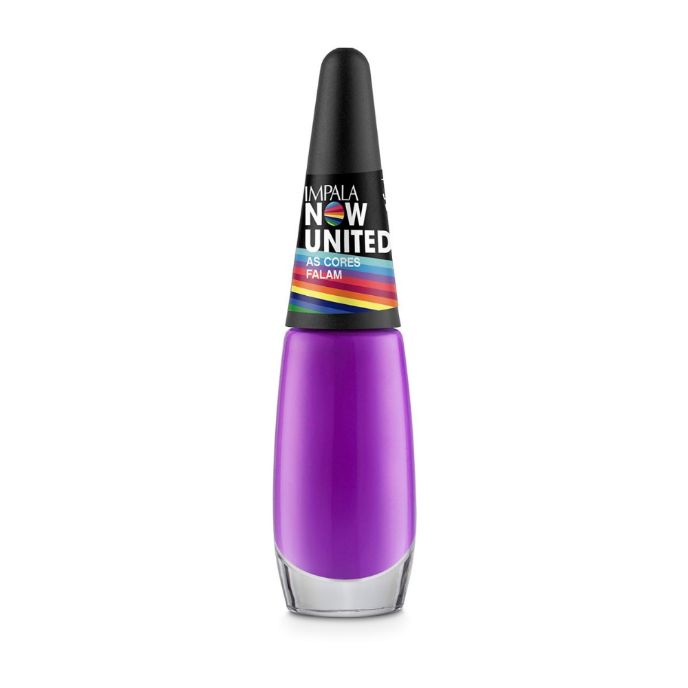 Esmalte Impala Cremoso As Cores Falam 7,5ml - Roxo - Now United