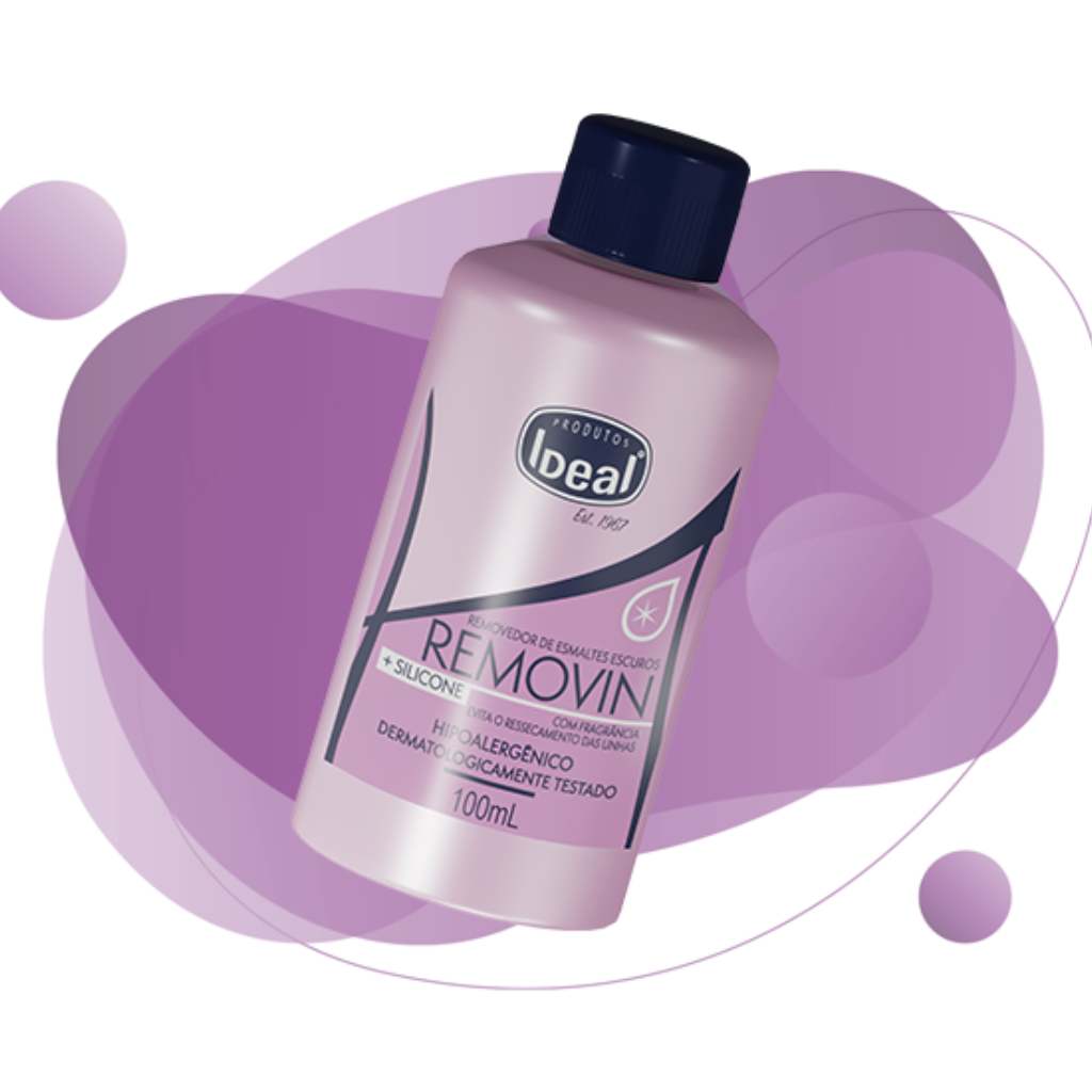 Removedor De Esmaltes Escuros Removin Ideal 100ml