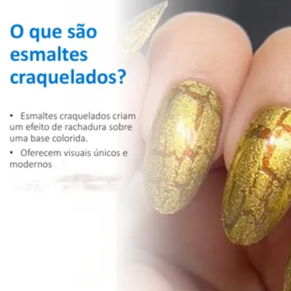 Esmalte Hits Crackle Gothic Dark 8ml