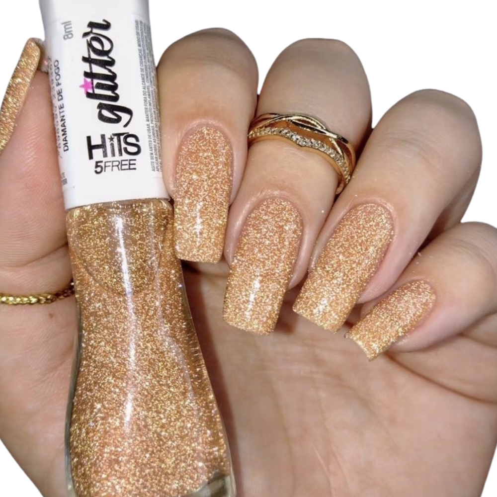 Esmalte Hits Glitter Diamante de Fogo 8ml