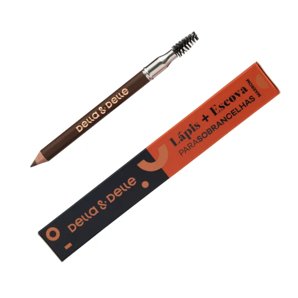 Lápis Com Escova Para Sobrancelhas Della E Delle
