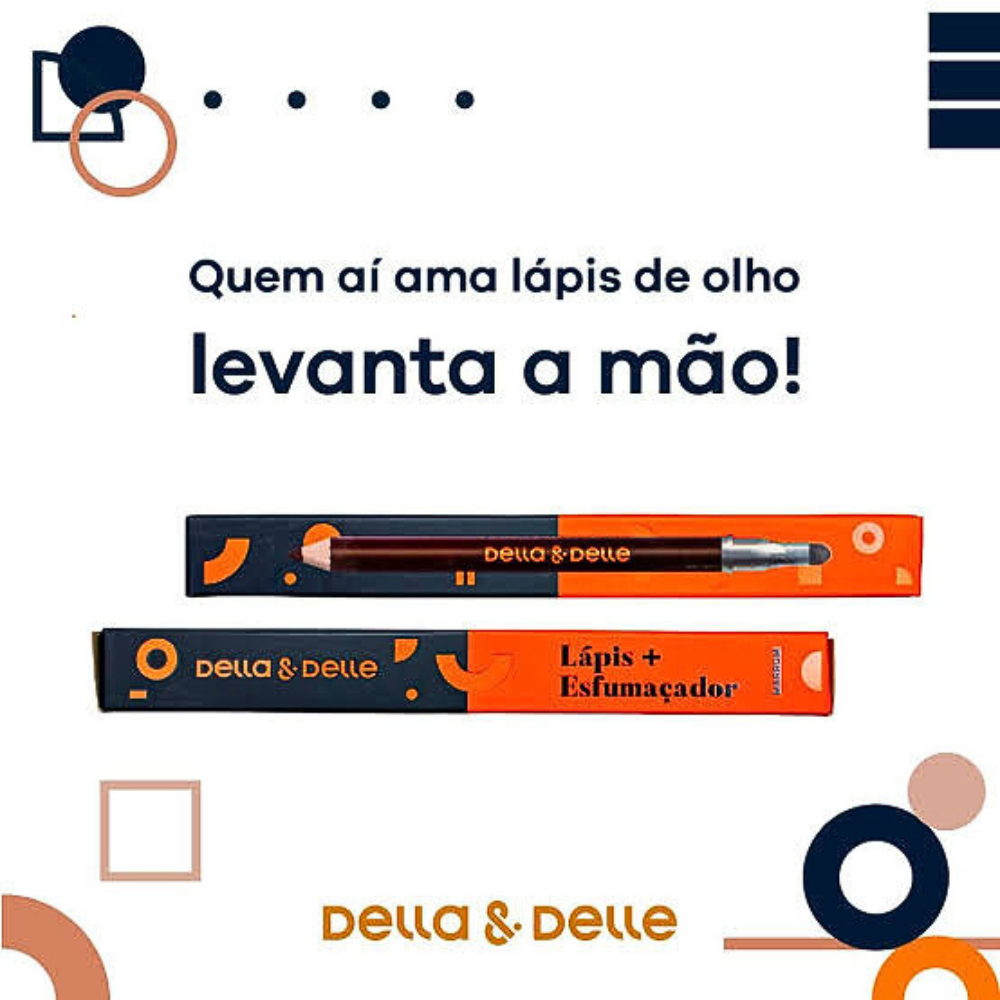 Lápis De Olho Com Esfumador Della E Delle