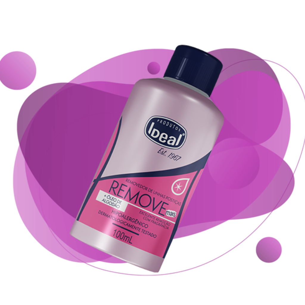 Removedor De Esmaltes Remove Mais Ideal 100ml
