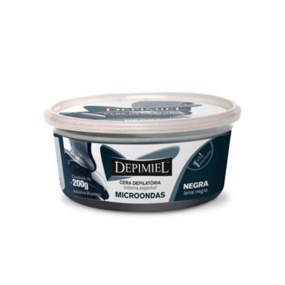Cera Em Pote Para-Micro-ondas Negra Depimiel 200g
