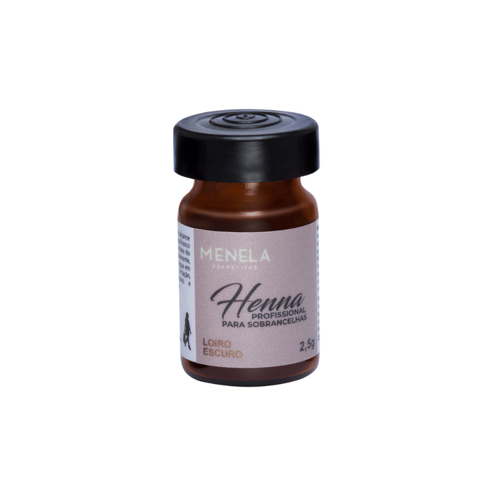 Kit Henna E Fixador Menela Loiro Escuro 2,5g