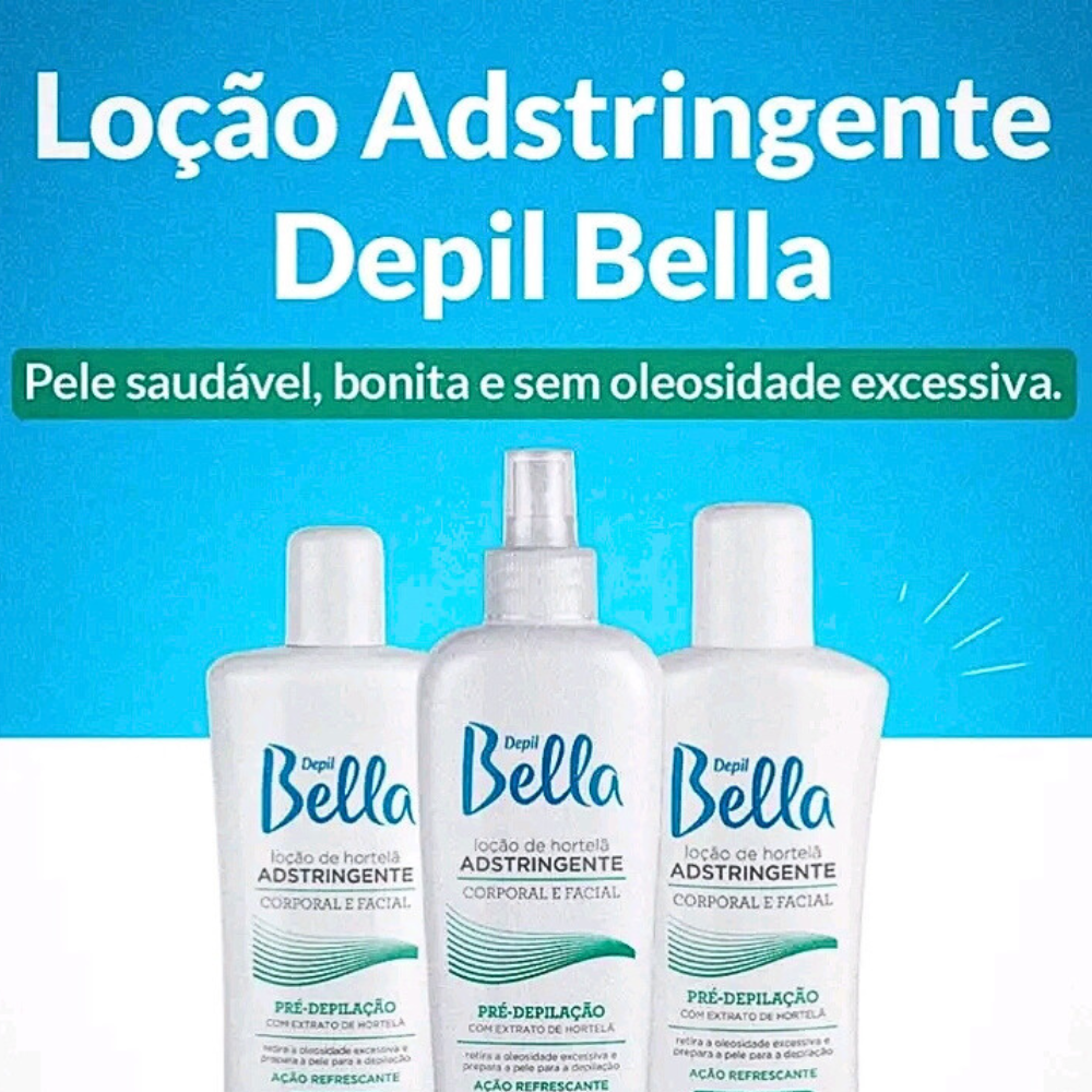 Loção Pré Depilatória Adstringente de Hortelã Depil Bella 500ml
