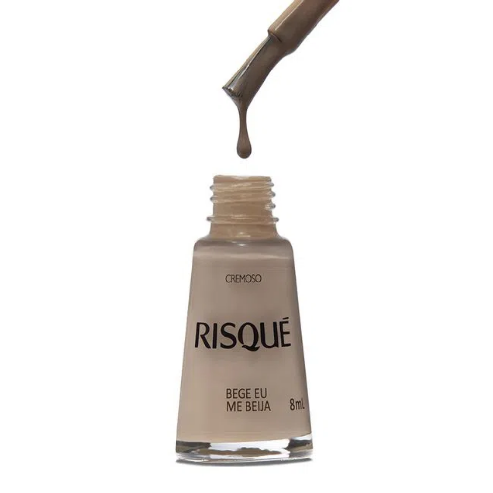 Esmalte Risqué Cremoso Bege Eu Me Beija 8ml - Nude