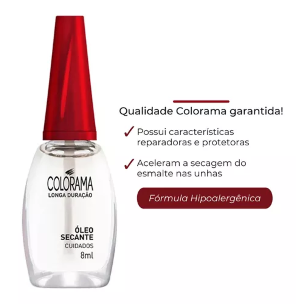 Esmalte Colorama Cuidados Óleo Secante - Finalizadores