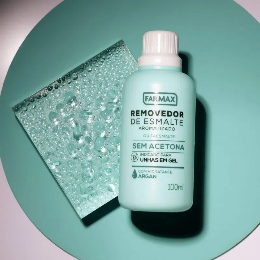 Removedor Sem Acetona Com Hidratante Argan 100ml Farmax