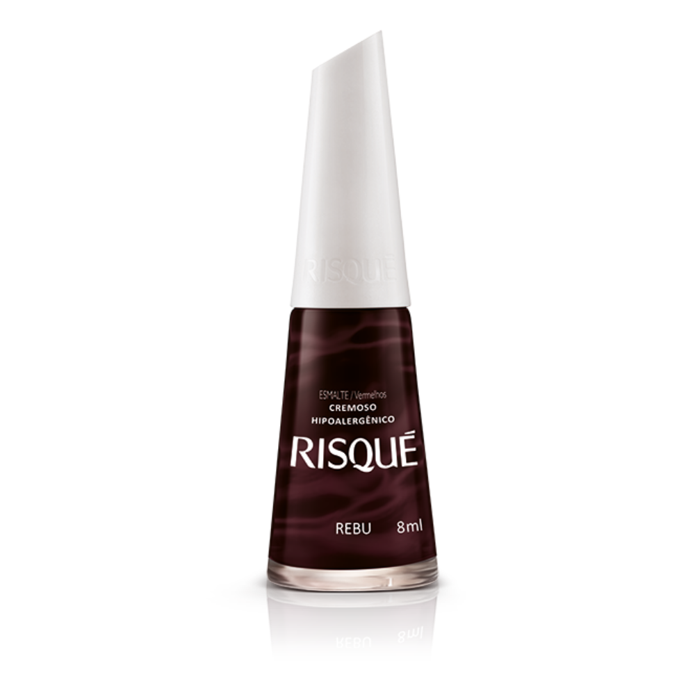 Esmalte Risqué Cremoso Natural Rebu 8ml - Vermelho