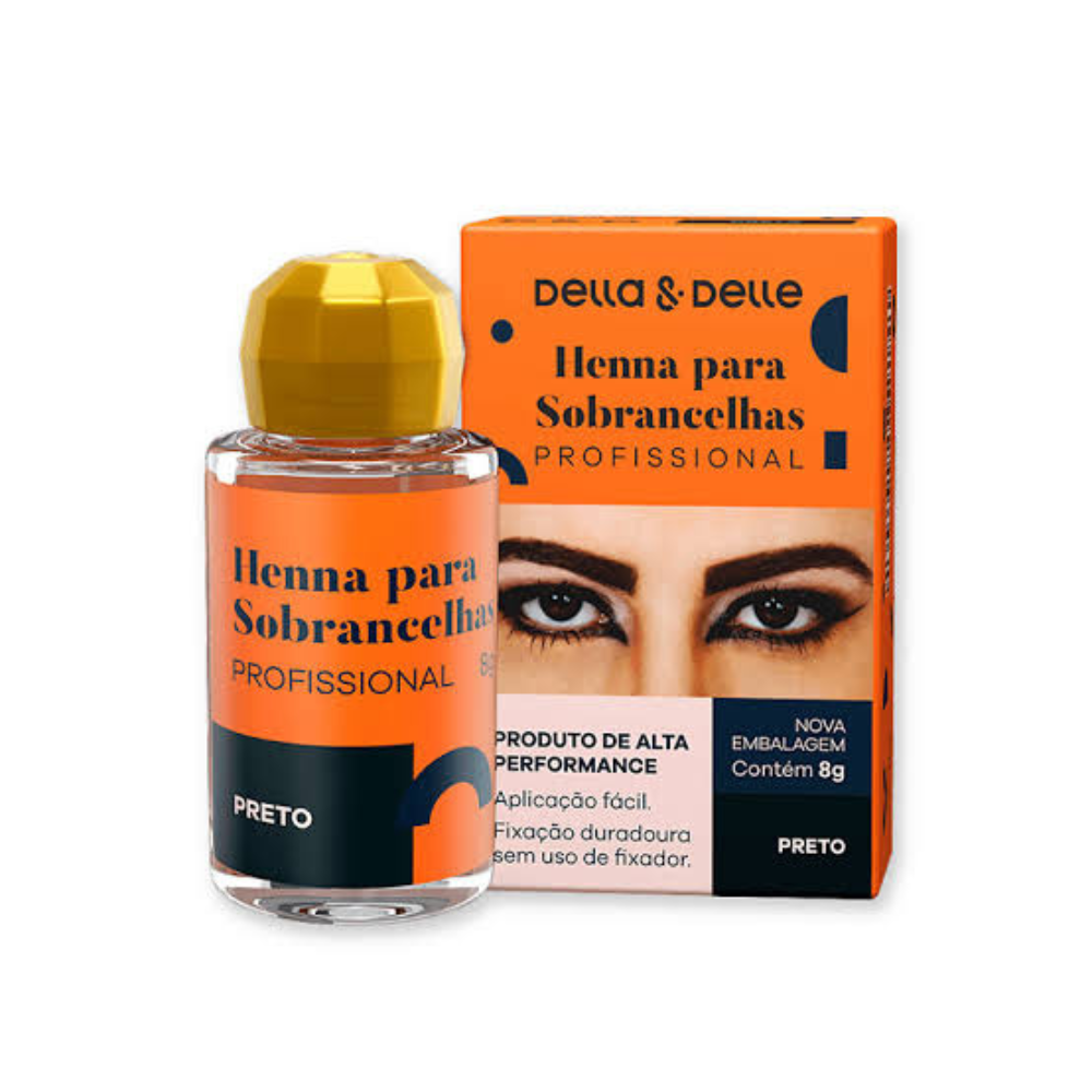 Henna Della E Delle 8g Preto - Preto