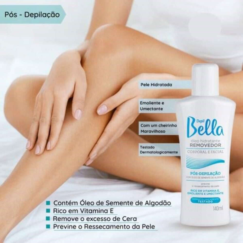 Óleo Removedor Algodão Depil Bella 140ml