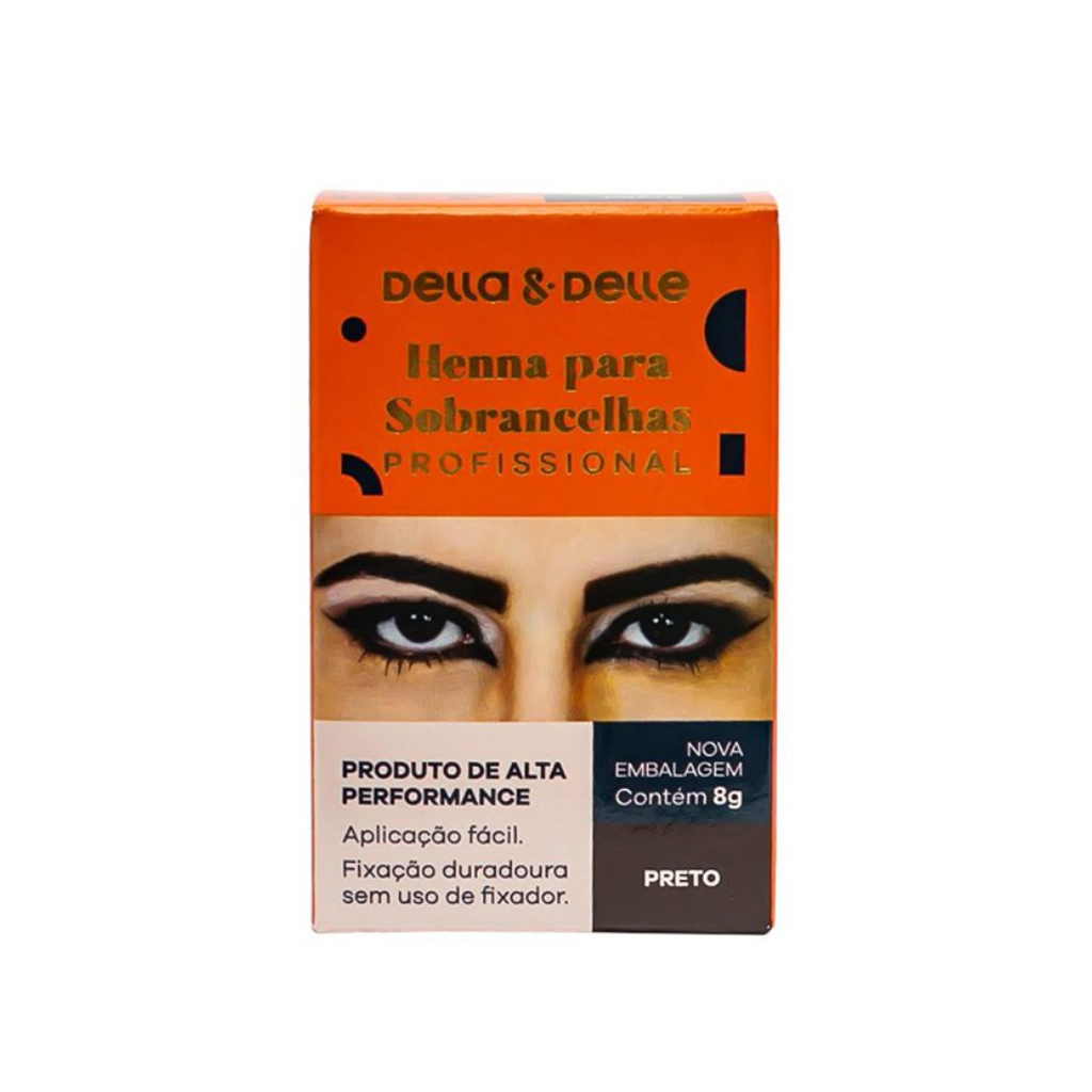 Henna Della E Delle 8g Preto - Preto