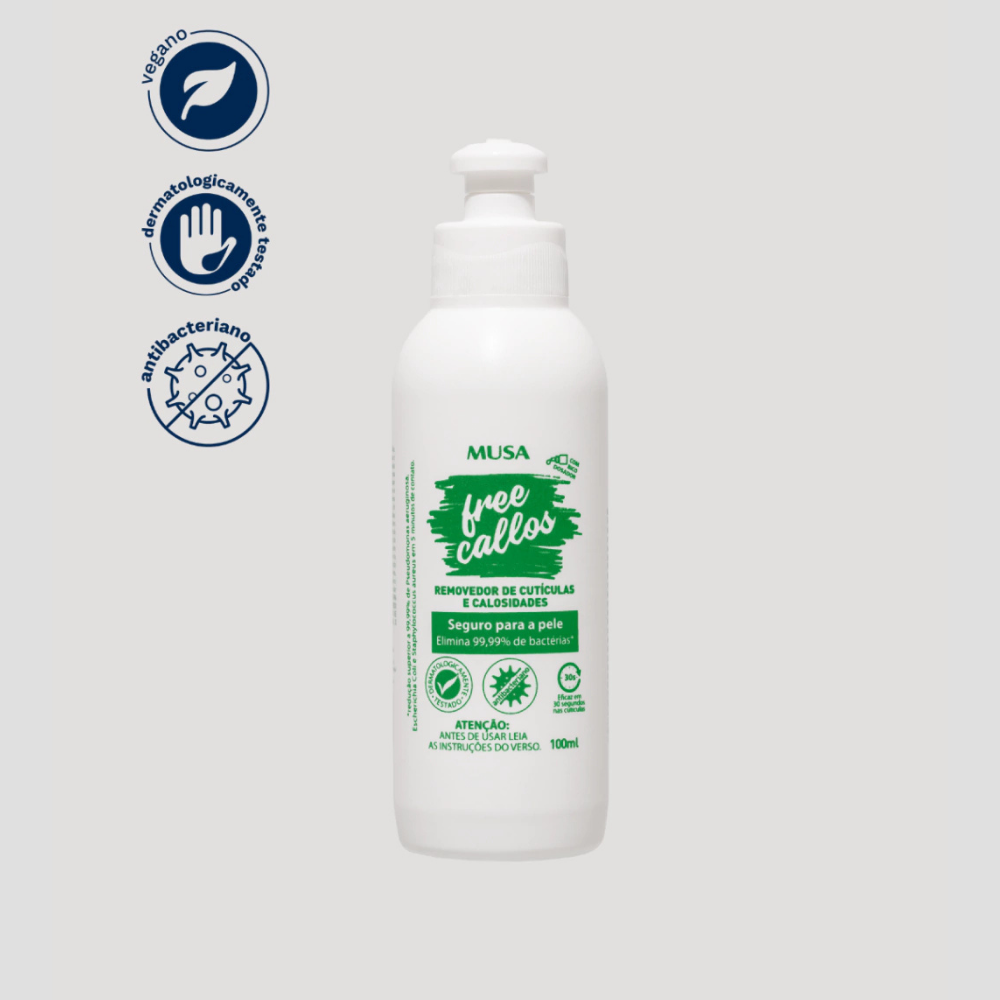Removedor De Cutículas E Calosidades Free Callos Musa 100ml