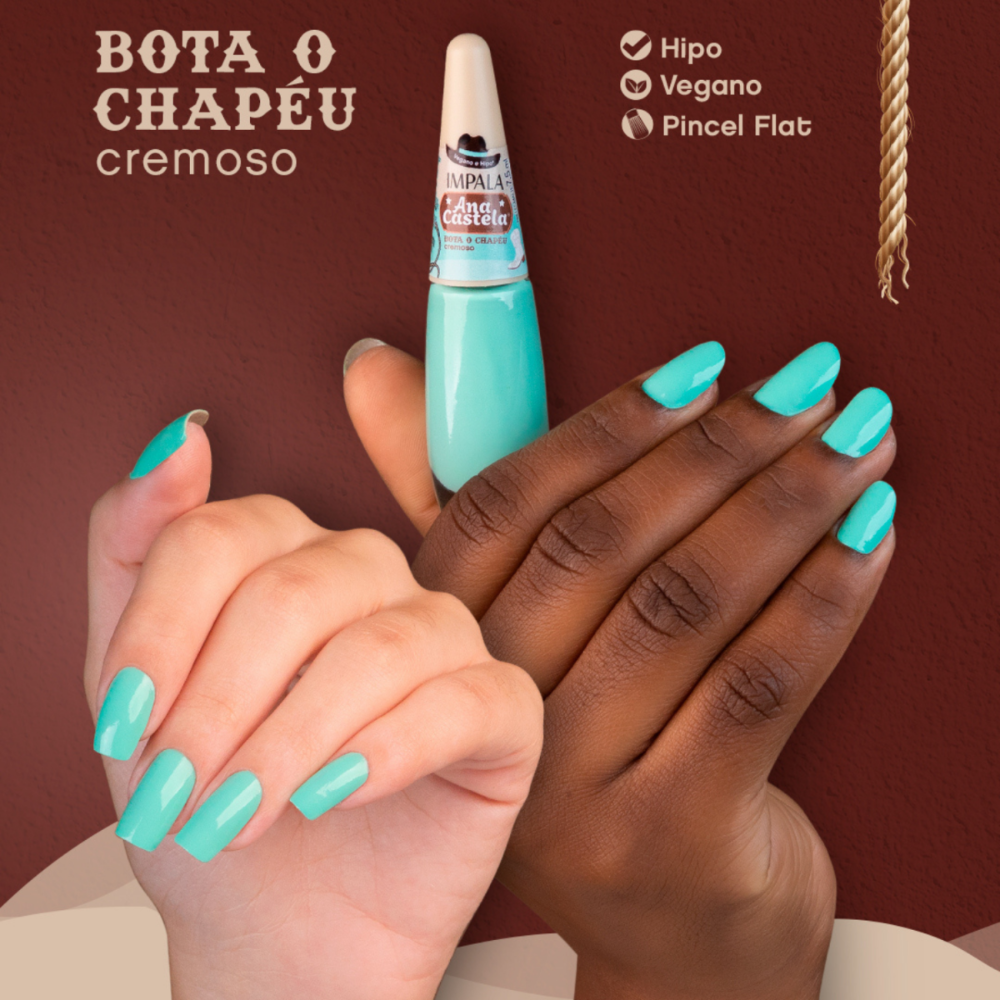 Esmalte Impala Cremoso Ana Castela Bota O Chapéu 7,5ml