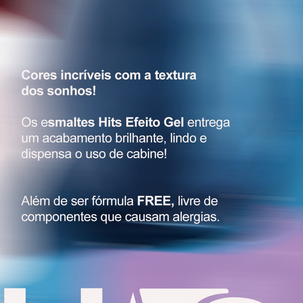 Esmalte Hits Cremoso Efeito Gel Violeta Suave 8ml