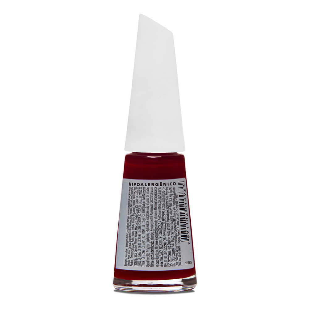 Esmalte Risqué Cremoso Carmim 8ml - Vermelho