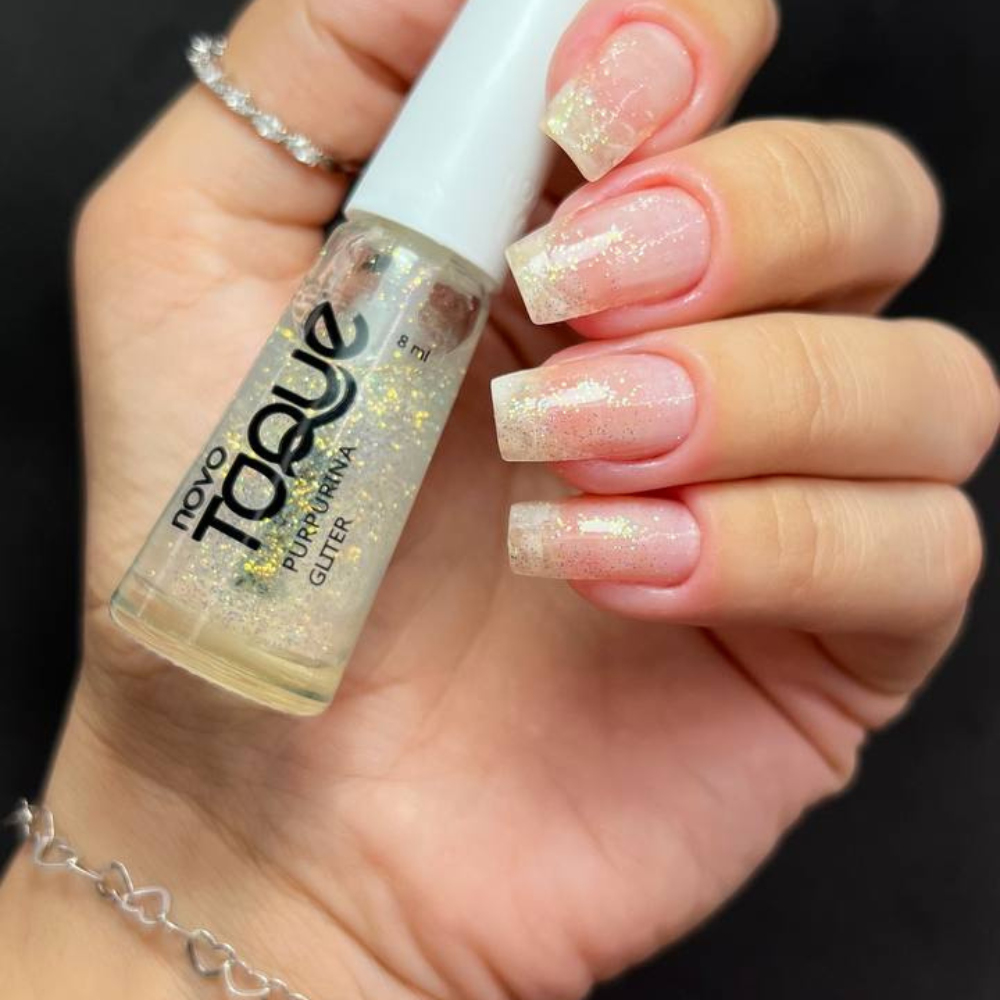 Esmalte Novo Toque Glitter Purpurina 8ml3