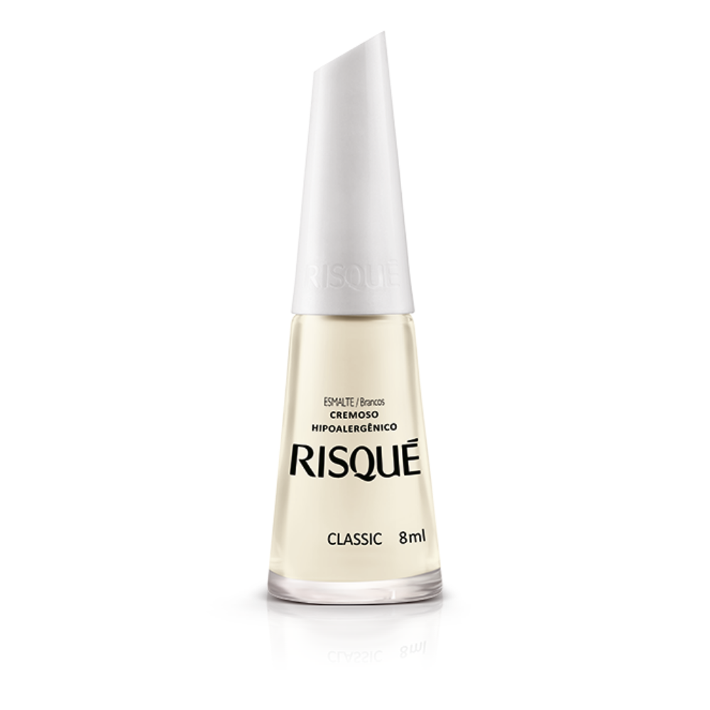 Esmalte Risqué Cremoso Classic 8ml - Branco - Cremoso