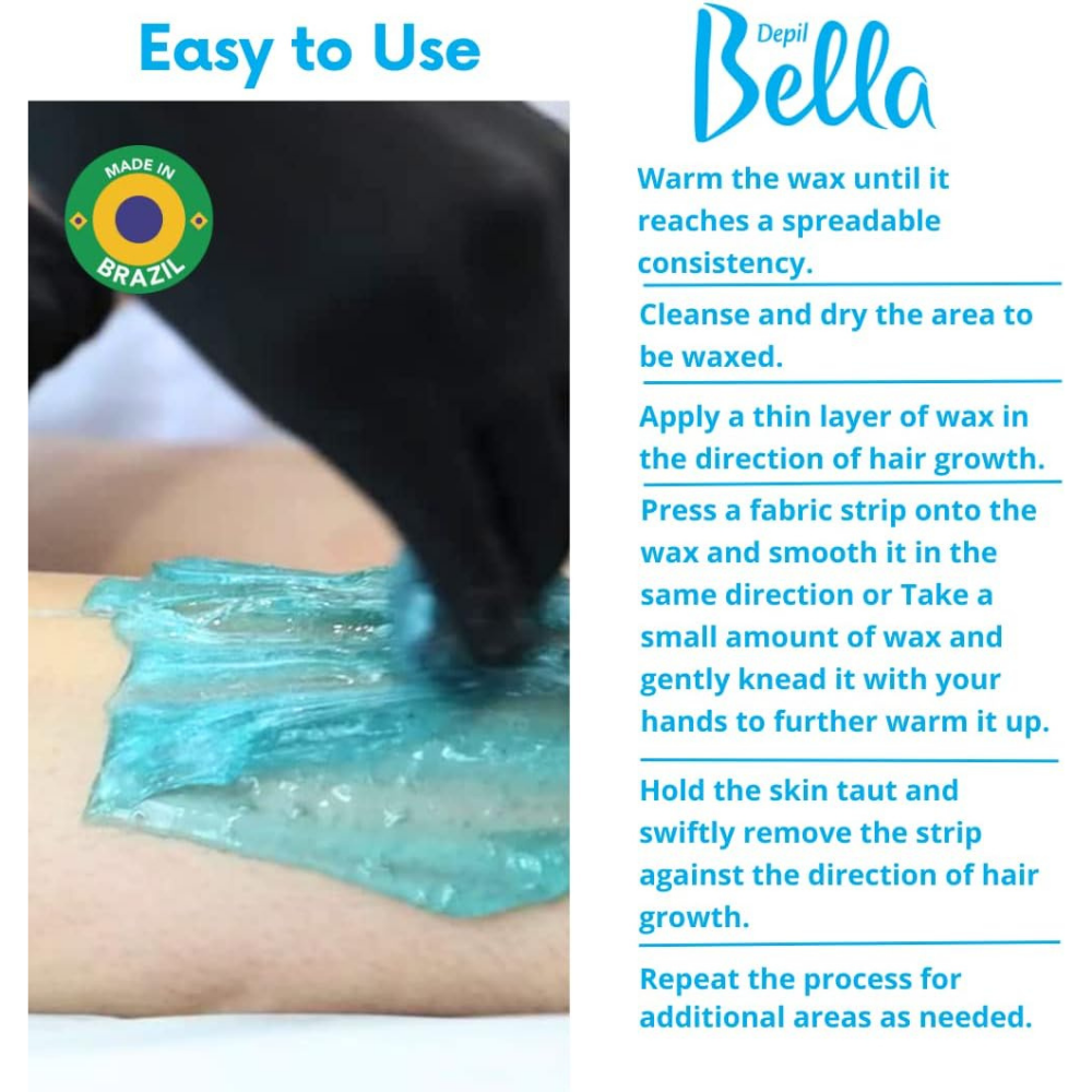 Cera Hidrossolúvel Hortelã Depil Bella 1,3kg