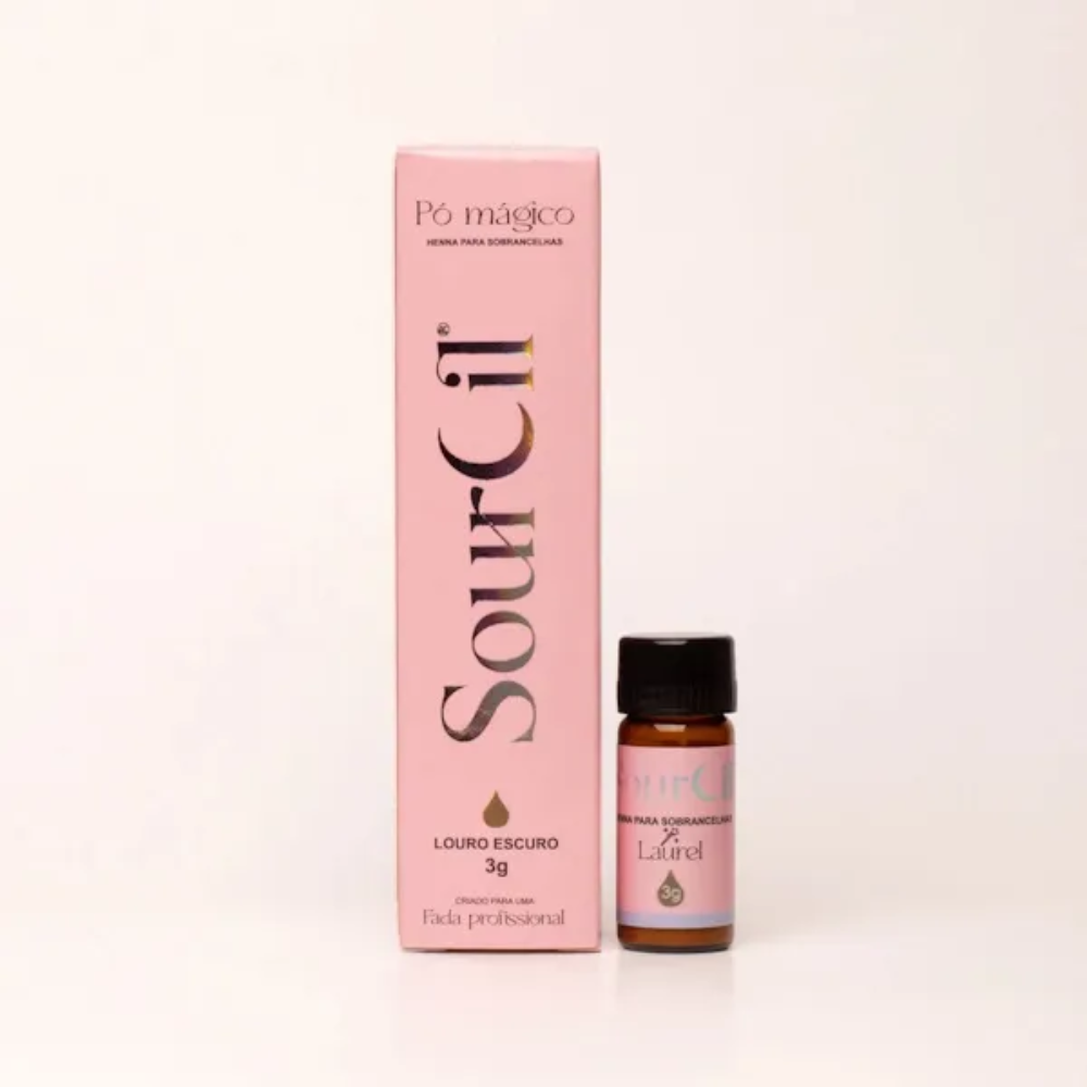 Kit Henna Sourcil Louro Escuro 3g E Fixador 10ml
