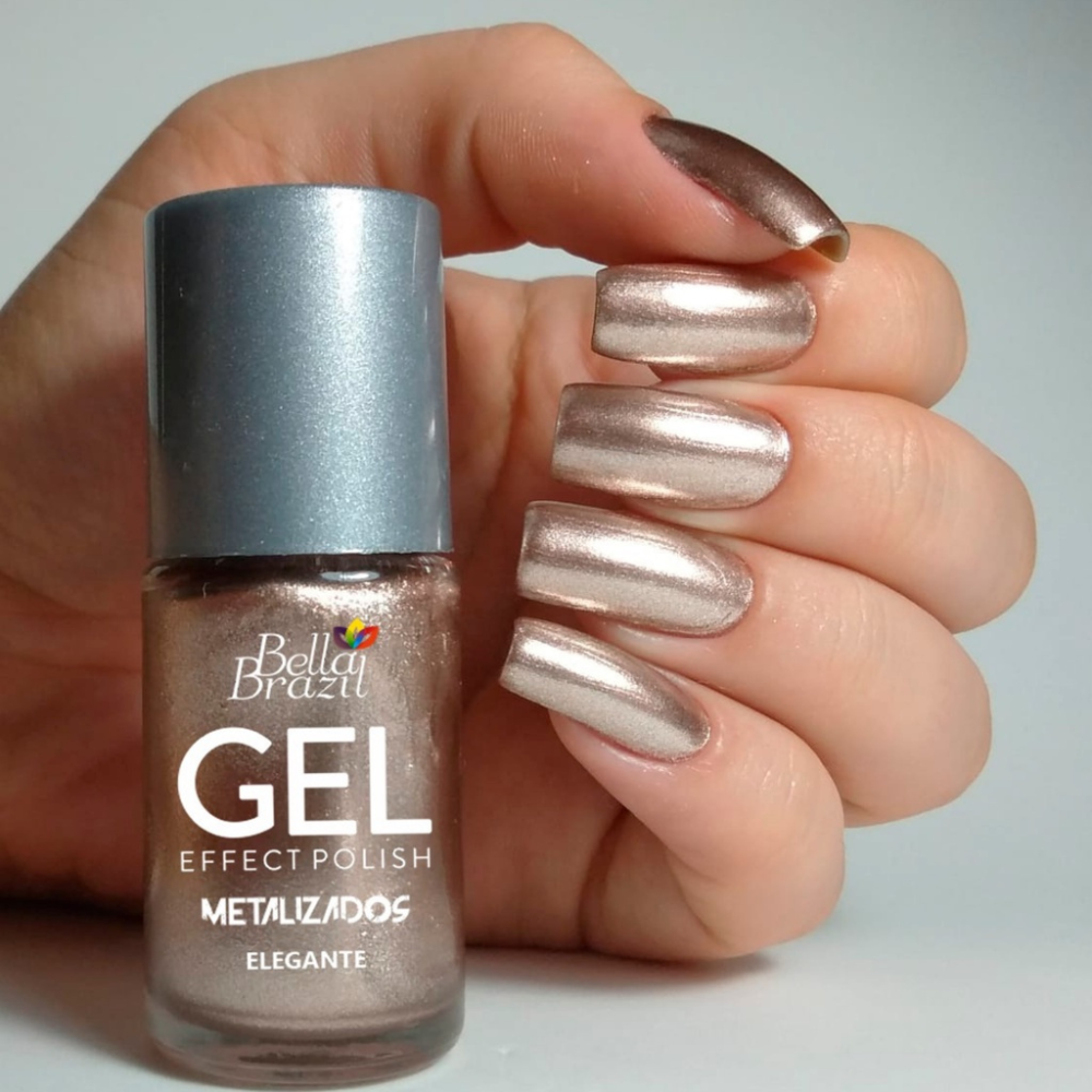 Esmalte Bella Brazil Efeito Gel Metalizado 211 Elegante